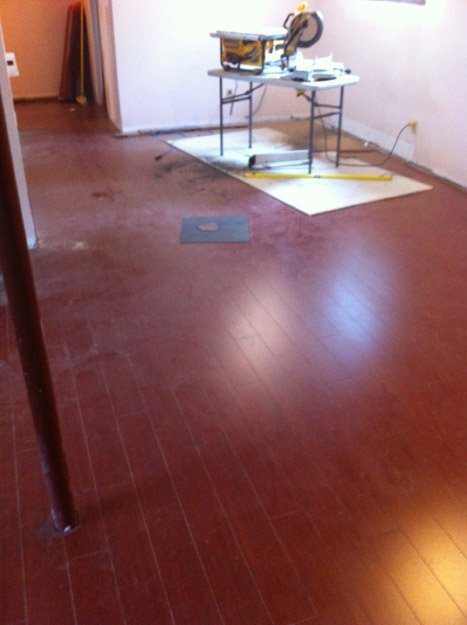 Laminate flooring installation from Scott's Flooring in Barrie, ON